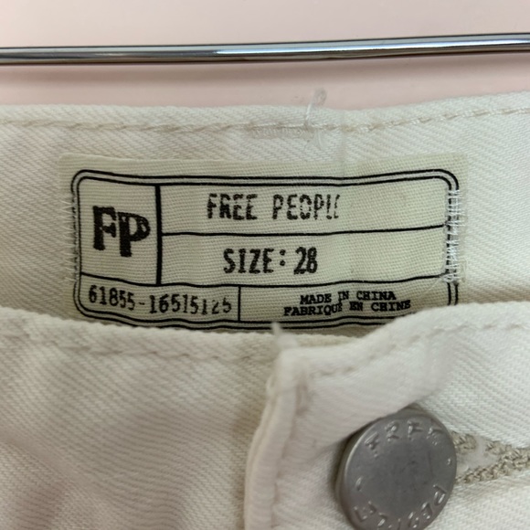 NWT FP White Lacy Stilt Embellished Skinny Jeans - Picture 4 of 6